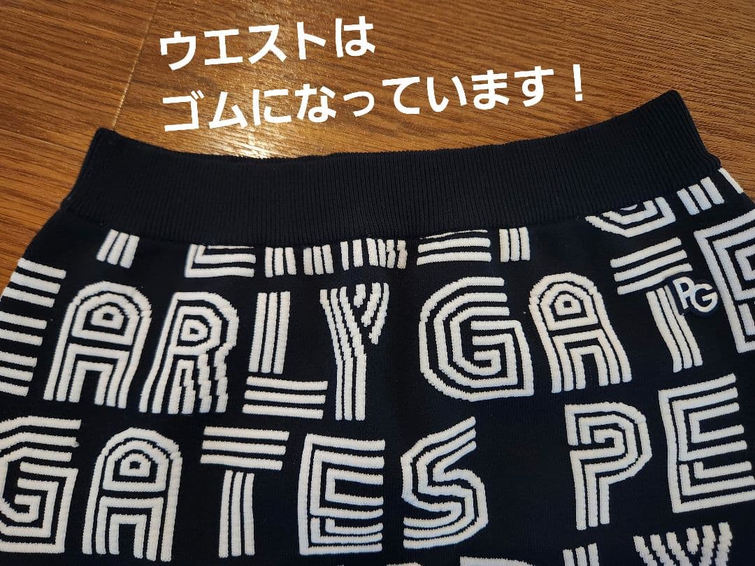 【超美品】パーリーゲイツ セットアップ ニット ネイビー