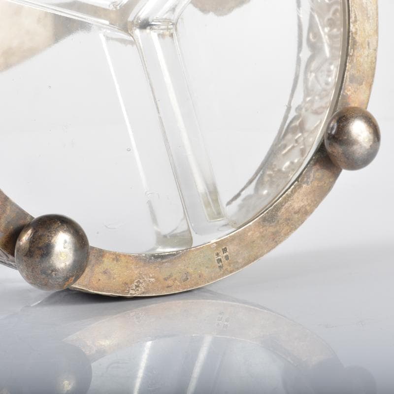 アンティーク　生駒製　銀着　小物入　N　4179