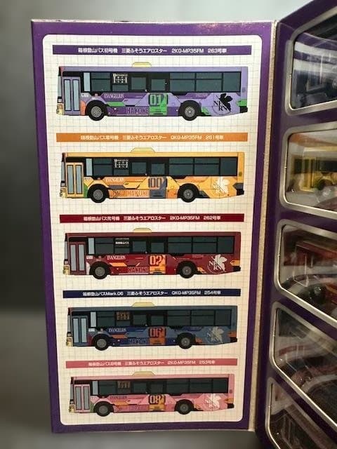 【TOMYTEC】箱根登山バス　エヴァンゲリオンバス 5台セット