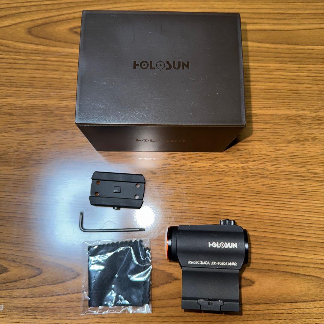 実物 ホロサン HOLOSUN HS403C 2MOA ドットサイト