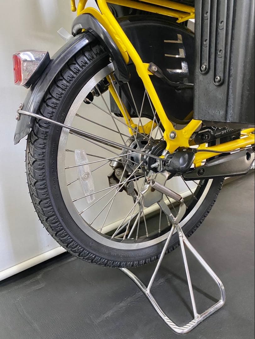 1年保証 送料無料　ブリヂストン　20インチ 子供乗せ　黄色　電動アシスト自転車