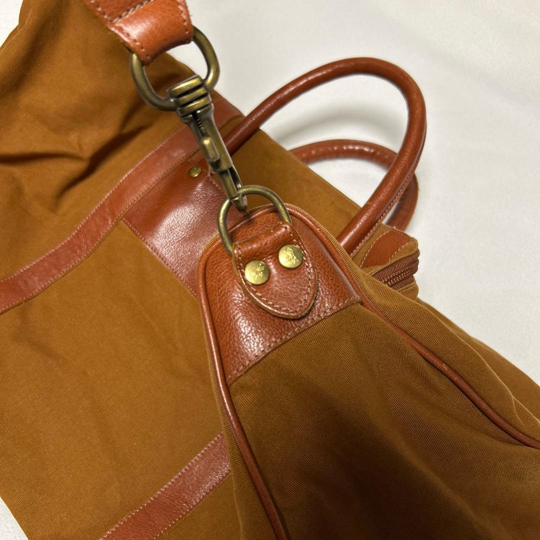 IL BISONTE ボストンバッグ ブラウン キャンバス