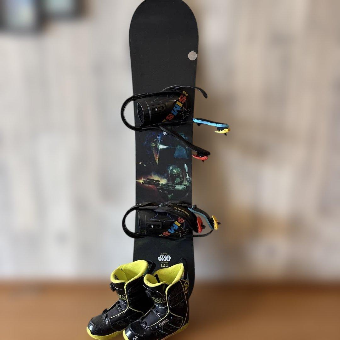 Burton スノーボード 125cm キッズ　３点セット