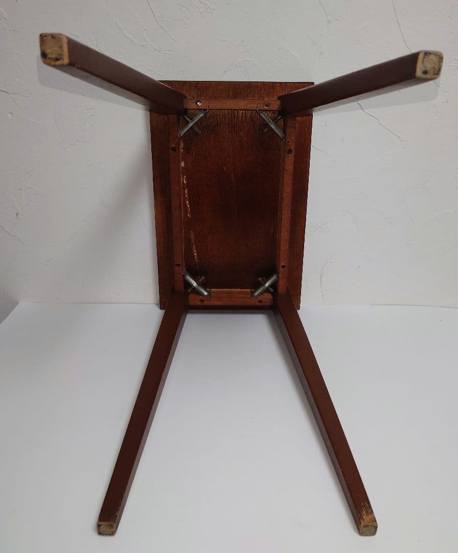 木製 テーブル サイドテーブル ミニテーブル デコラトップ 小机 昭和レトロ