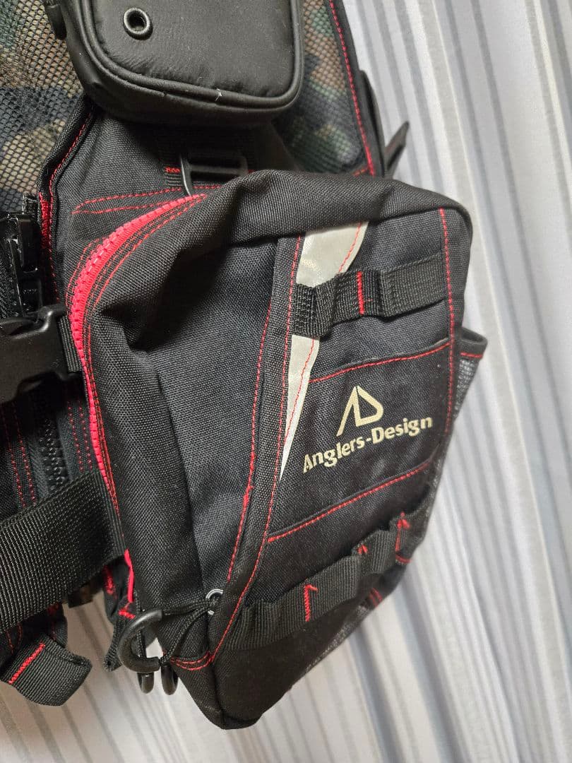 アングラーズデザイン　エクストリーム3 レッド　サポートベルト他アタッチメント有