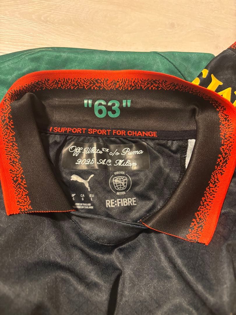 PUMA オフホワイト ACミランユニホーム