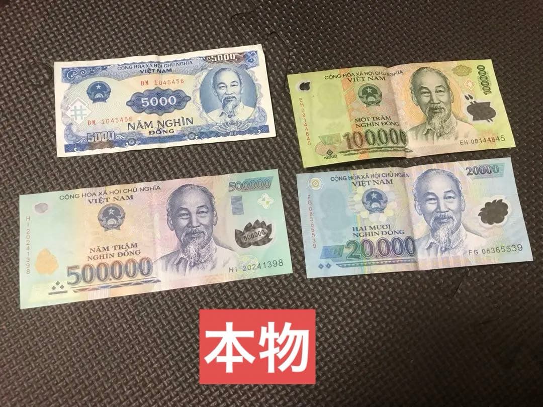 紙幣 ベトナム　ベトナムドン　ベトナム紙幣　ベトナムお金　50万ドン