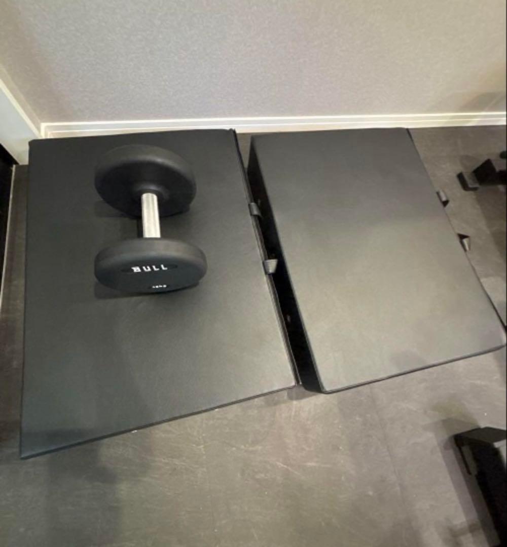 【すぎ】BULLダンベル12〜30kgラック➕マットset