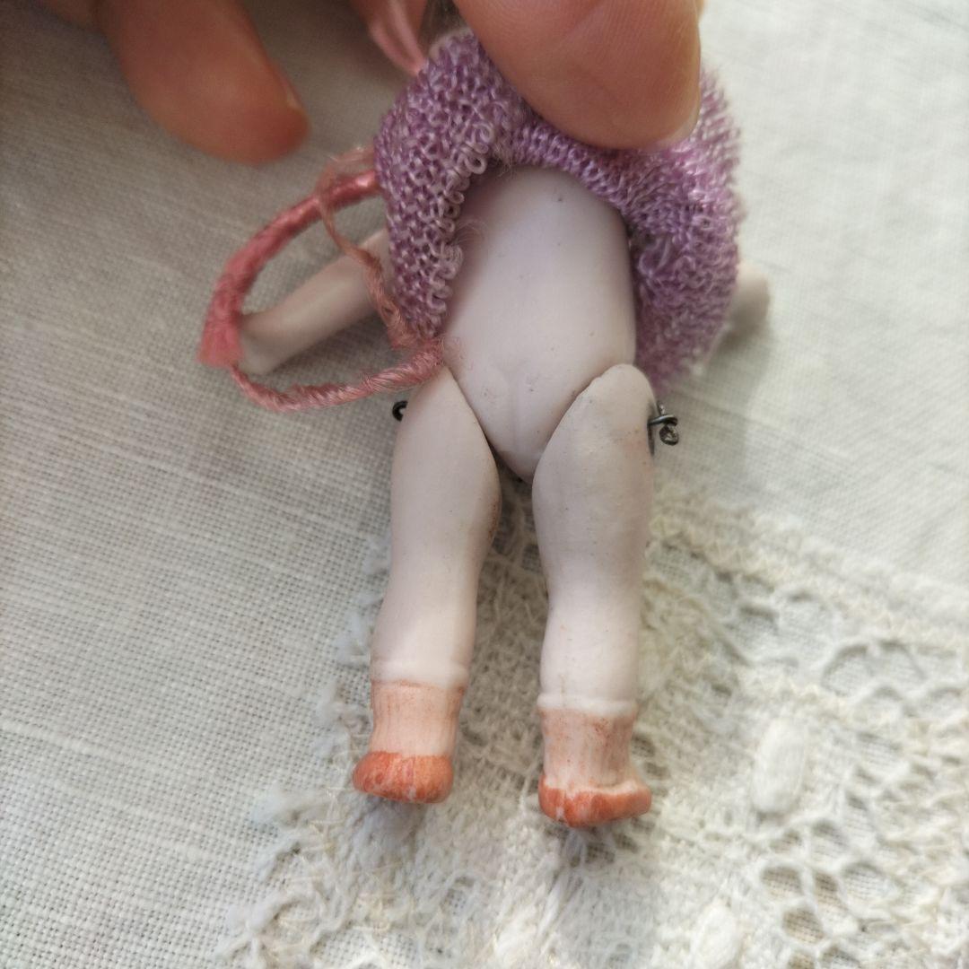 ドイツ　アンティーク　ミニチュアビスクドール　おかっぱヘアの女の子