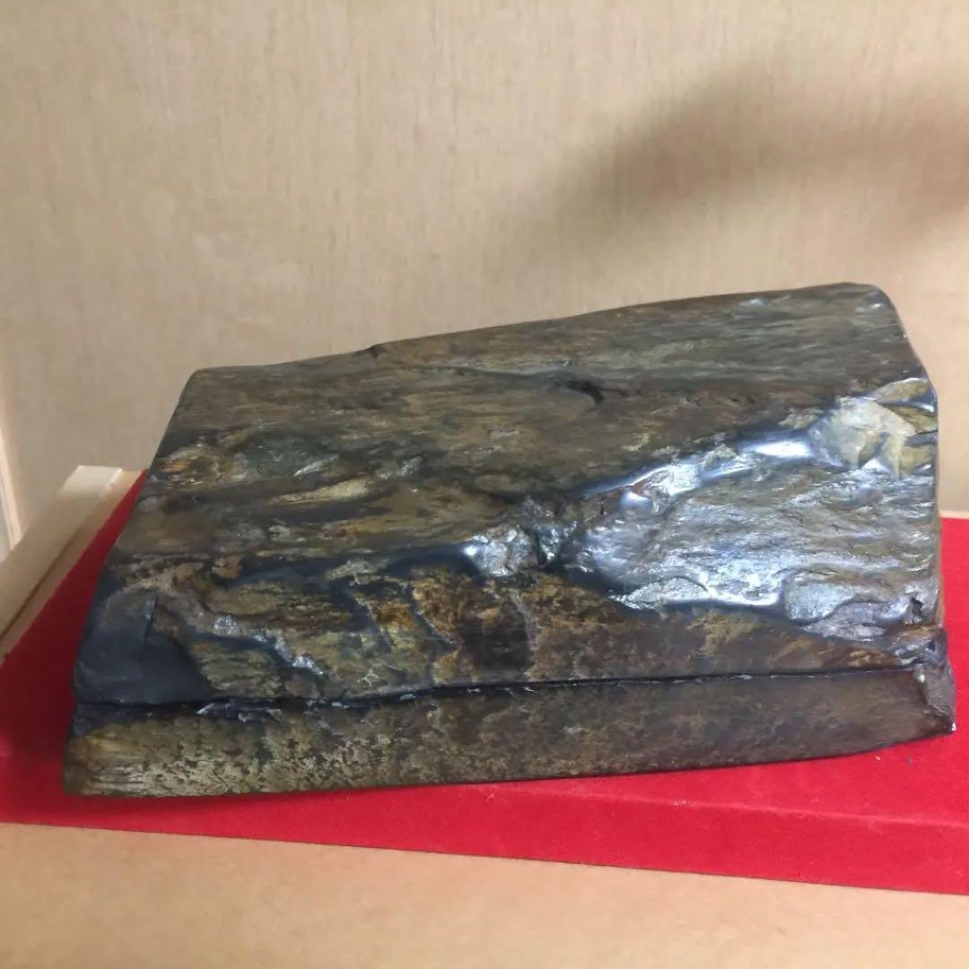 龍渓 一石作 硯 4094g 未使用