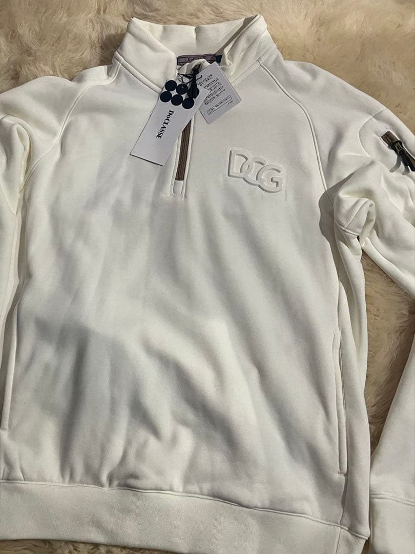 DOCLASSE ヒーター付きホワイトトレーナー サイズMバッテリー付き