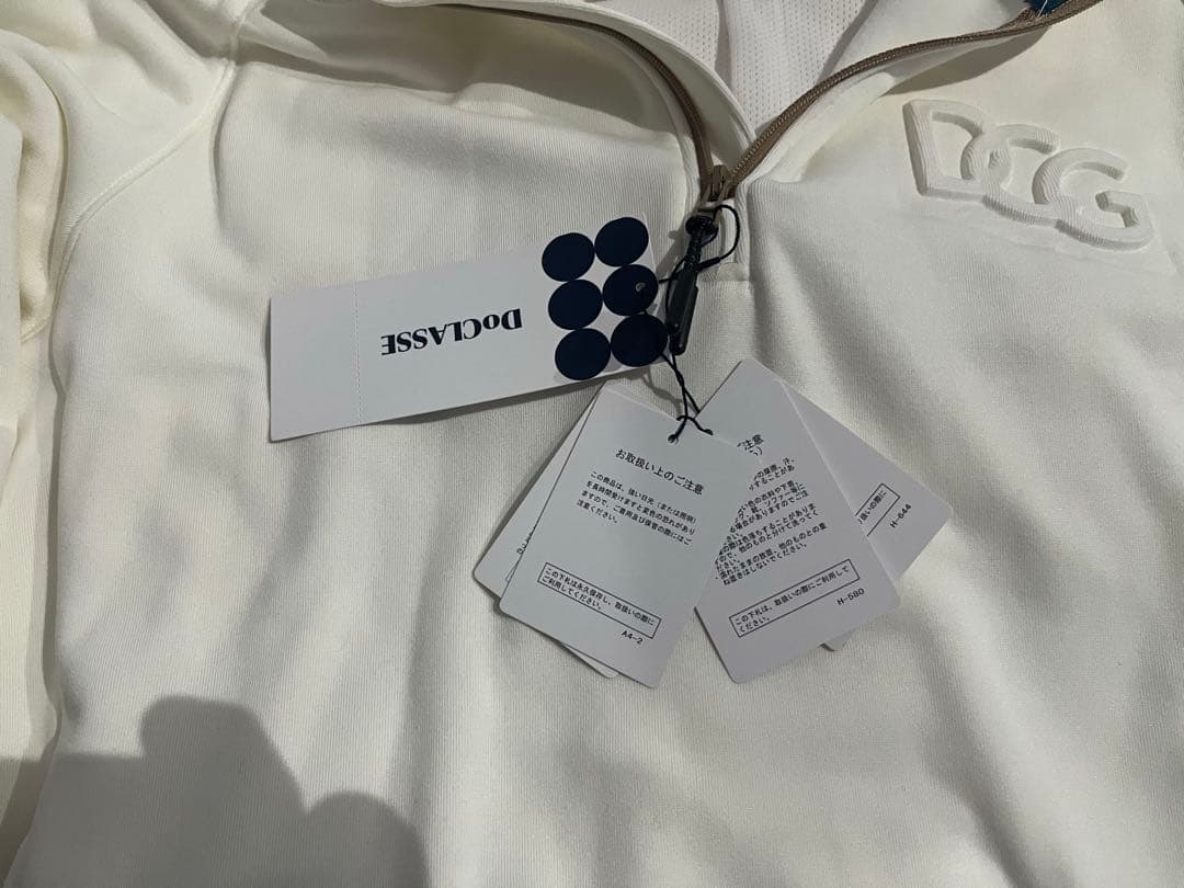 DOCLASSE ヒーター付きホワイトトレーナー サイズMバッテリー付き