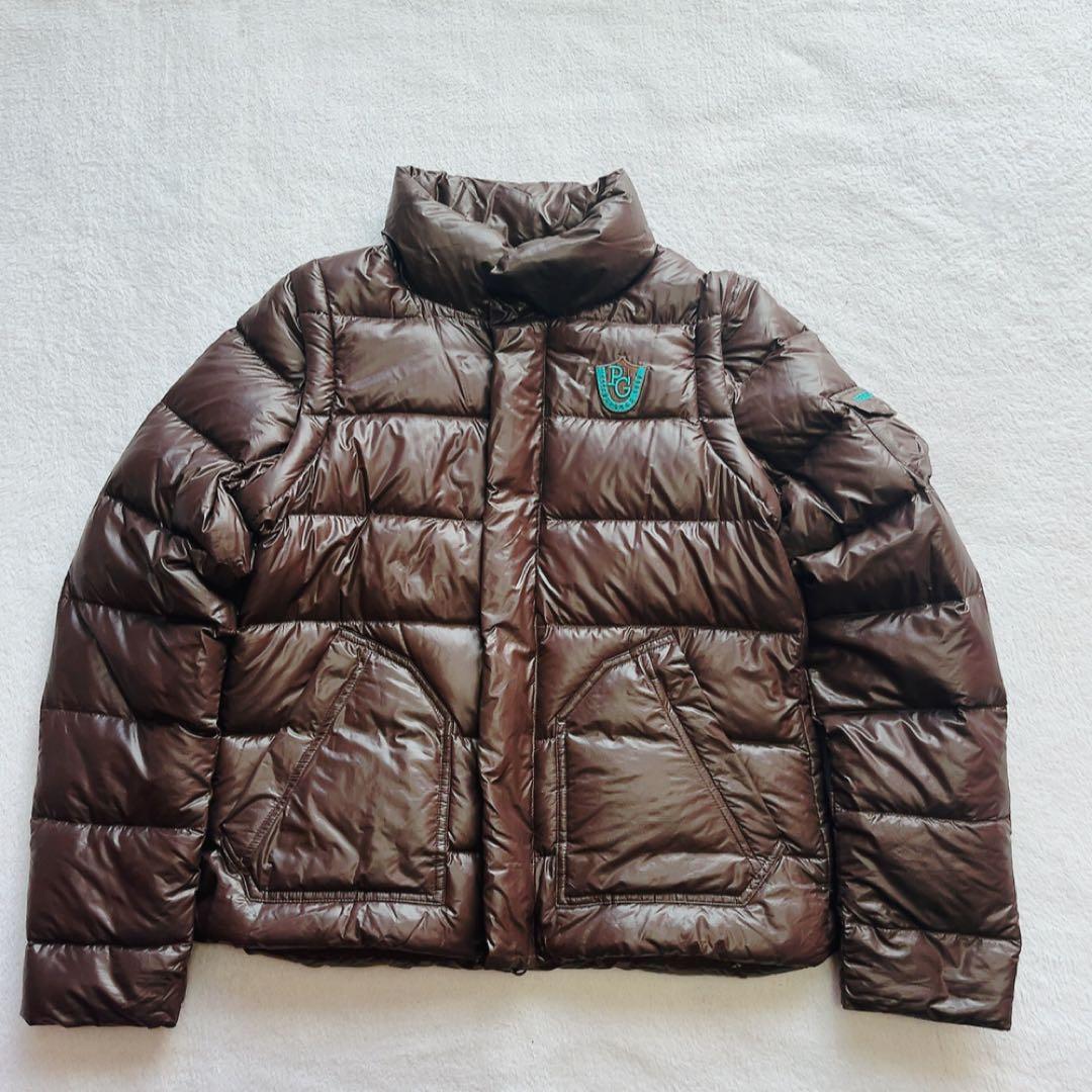 極美品　パーリーゲイツ 2way　ダウン　ジャケット　ベスト　軽量　ブラウン