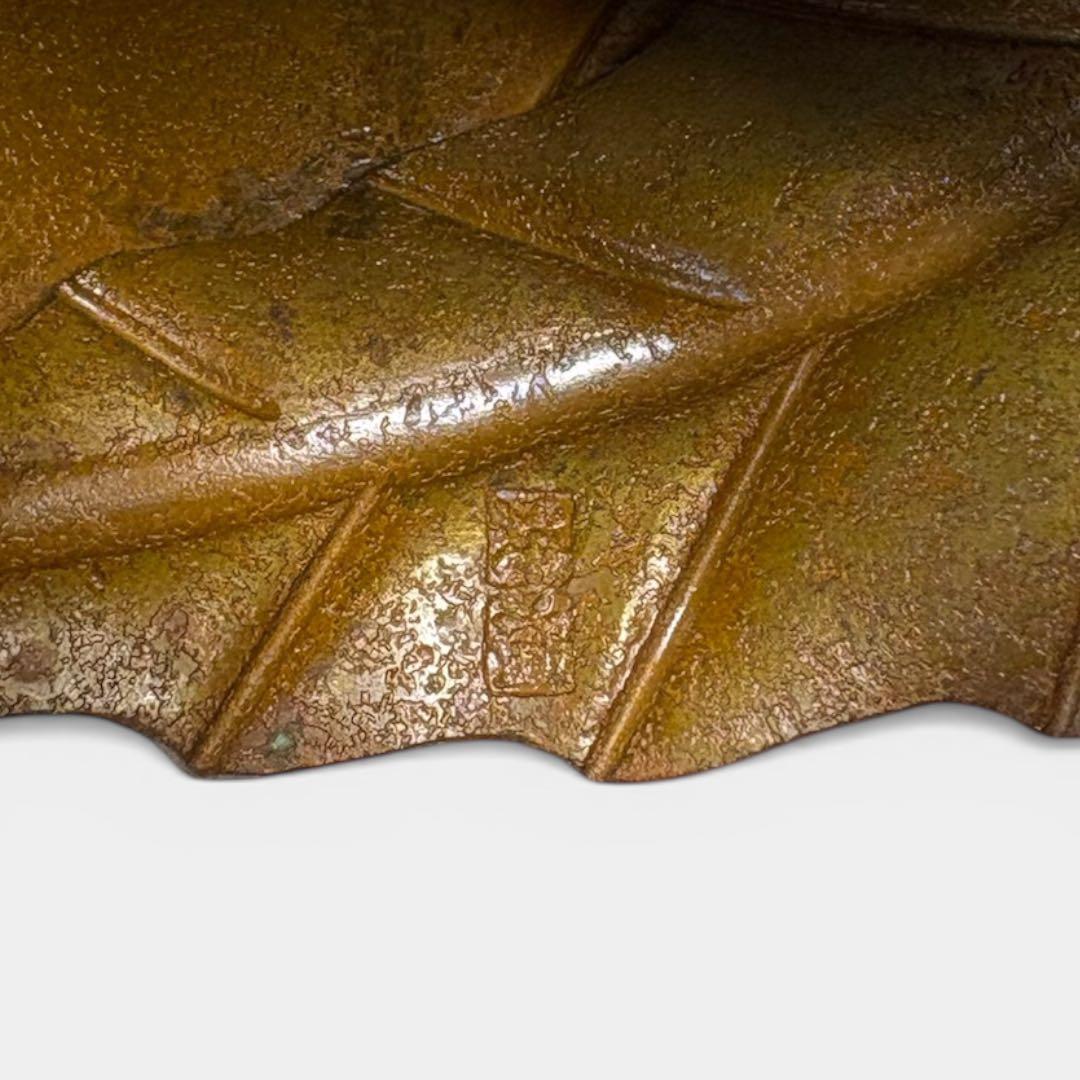 【中古品】中川浄益造　一葉蓋置（共箱）USED〈税込•送料込〉