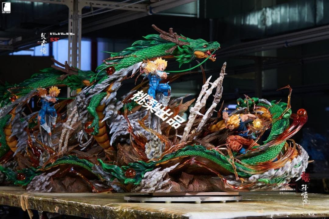 新品未開封『ドラコンボール』 ベジータ　＊　孫悟空　 ガレージキット スタチュー