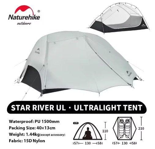 Naturehike 2人用 専用グランドシート付 Star- UL