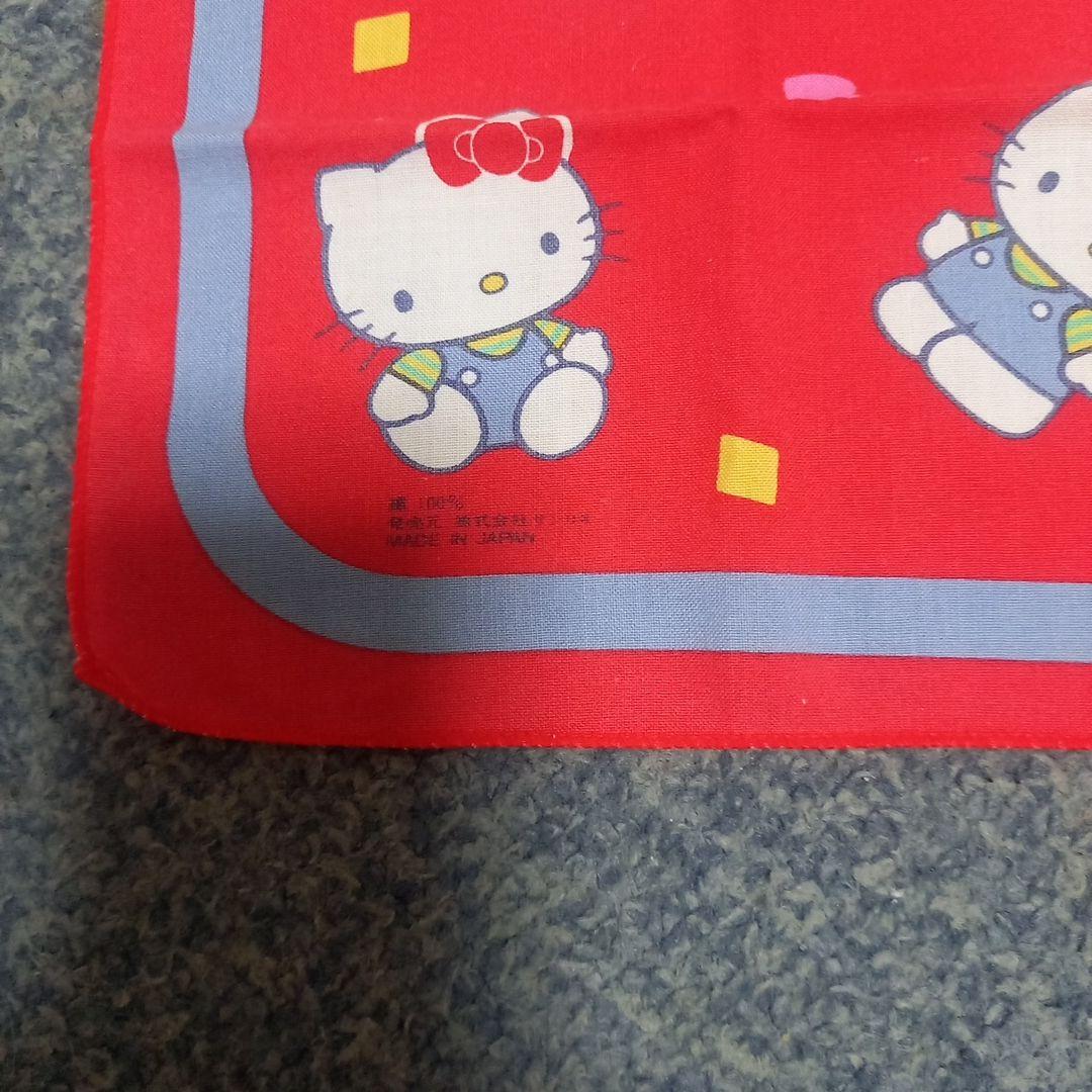 ハローキティ キティちゃん ハンカチ 1987 昭和 レトロ 当時物