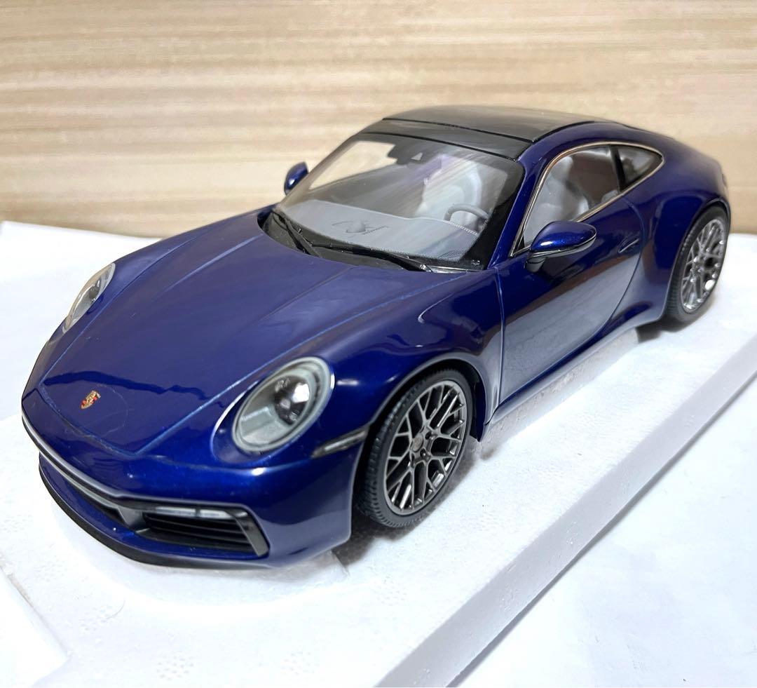 PMA 1/18 ポルシェ 911 992 カレラ 4S 2019 ブルー