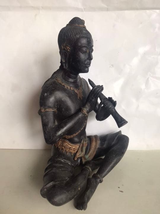 仏像，古董，珍藏，古銅製撒金，鎮宅，辟邪，古美術品，高2⃣️9⃣️cm，重3⃣️5⃣️0⃣️0⃣️克