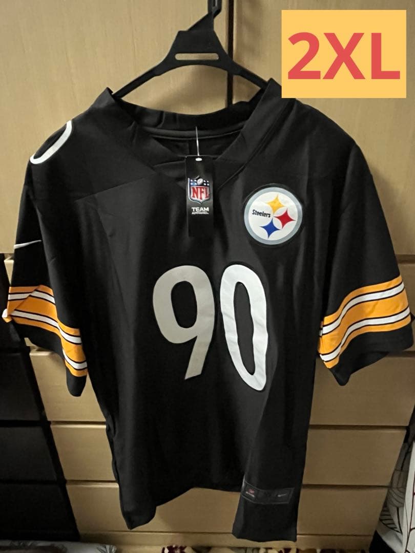 Pittsburgh Steelers WATT 90ウニフォーム 2XL
