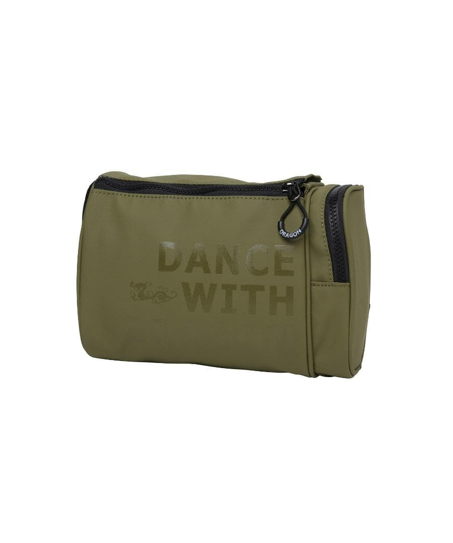 新品☆ダンスウィズドラゴン コーティング ナイロン ポーチ☆カートバック☆カーキ