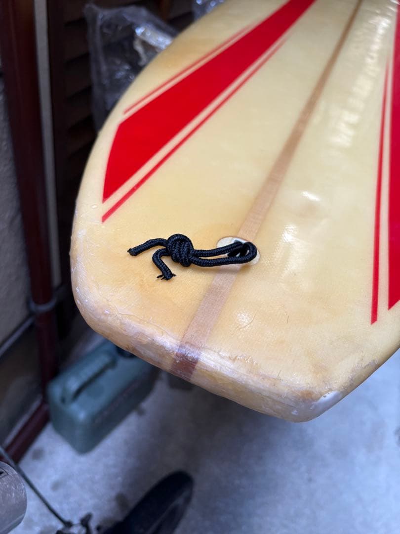 フレッチャーシエープ9ロングボード 赤いストライプ