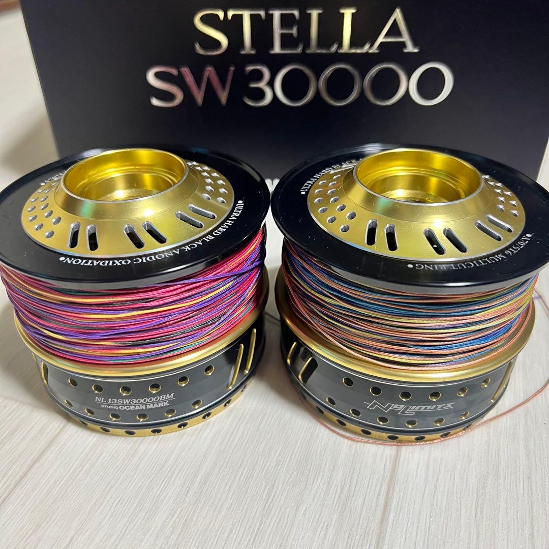 SHIMANO STELLA SW30000 スピニングリール、スプール2個付き