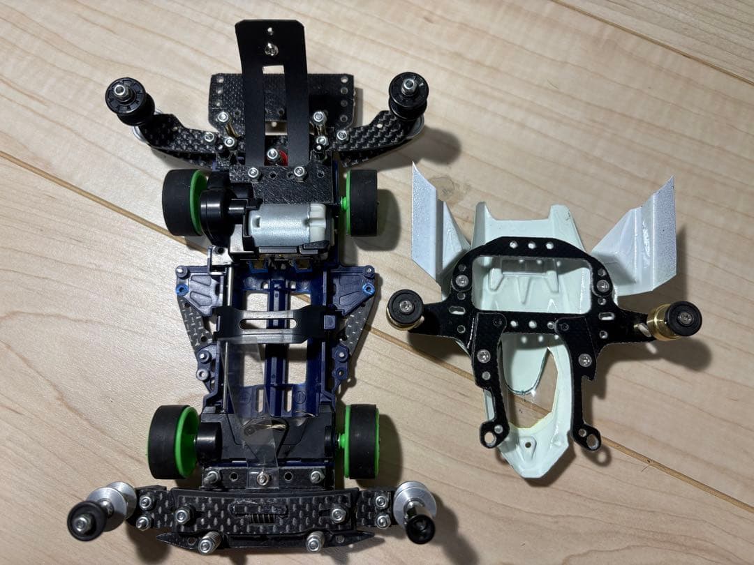 本日までの出品‼︎ サンダーショット　VZシャーシ　ミニ四駆　完成品　タミヤ純正