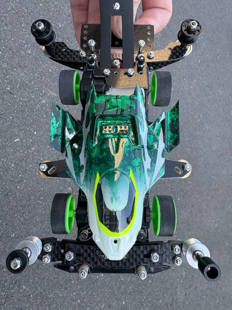 本日までの出品‼︎ サンダーショット　VZシャーシ　ミニ四駆　完成品　タミヤ純正