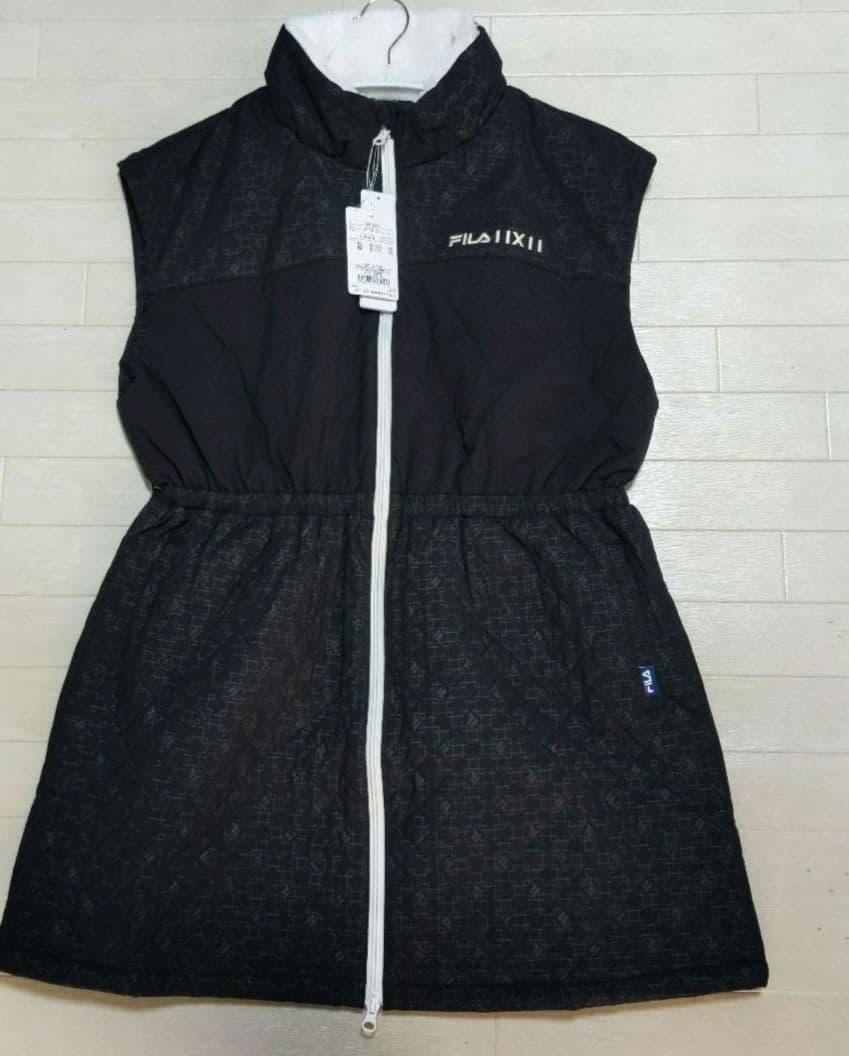 再再再値下げ新品　フィラゴルフ　中綿ワンピースLL　黒ブラックXL