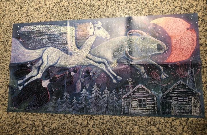 スタジオジブリ　魔女の宅急便　1989年作品劇中絵画　虹の上を飛ぶ船