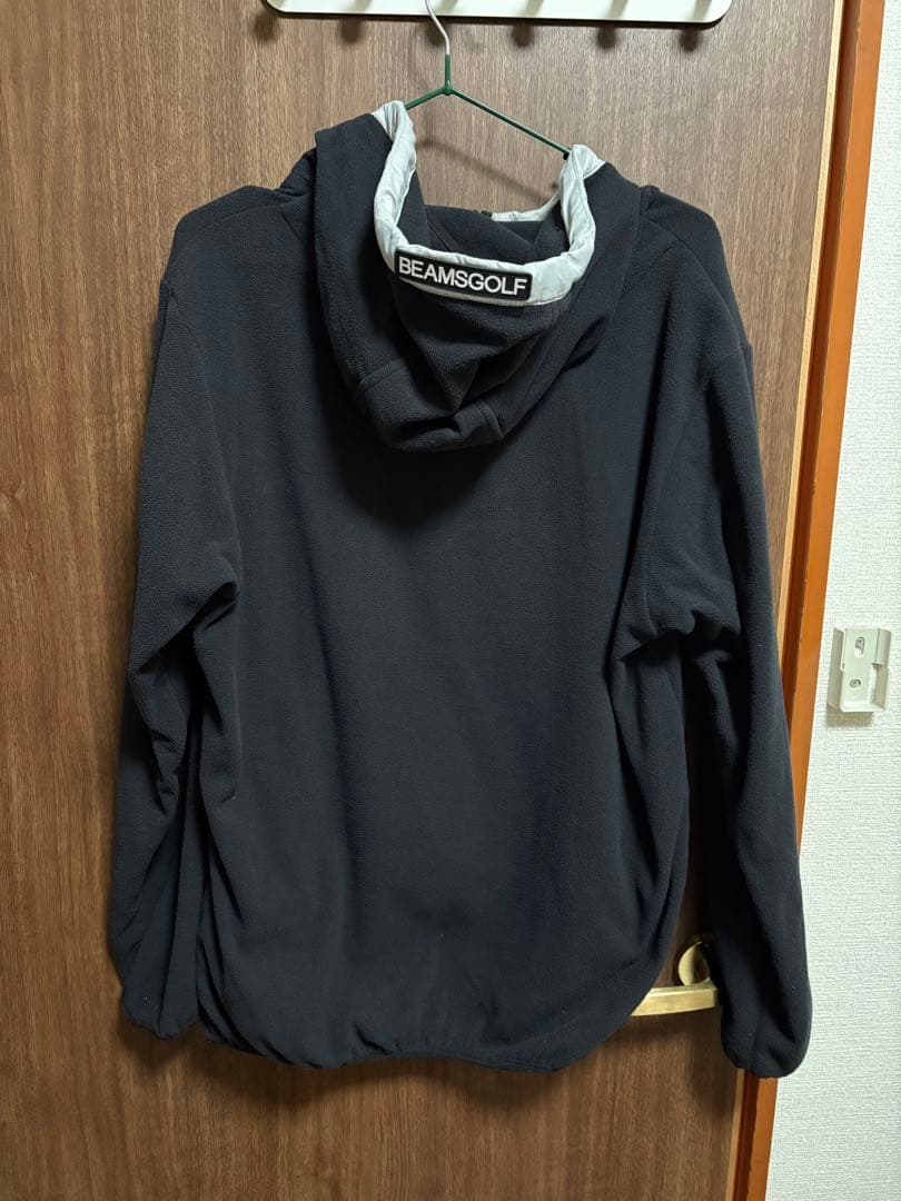 ビームスゴルフ POLARTEC フリースパーカー　ブラック