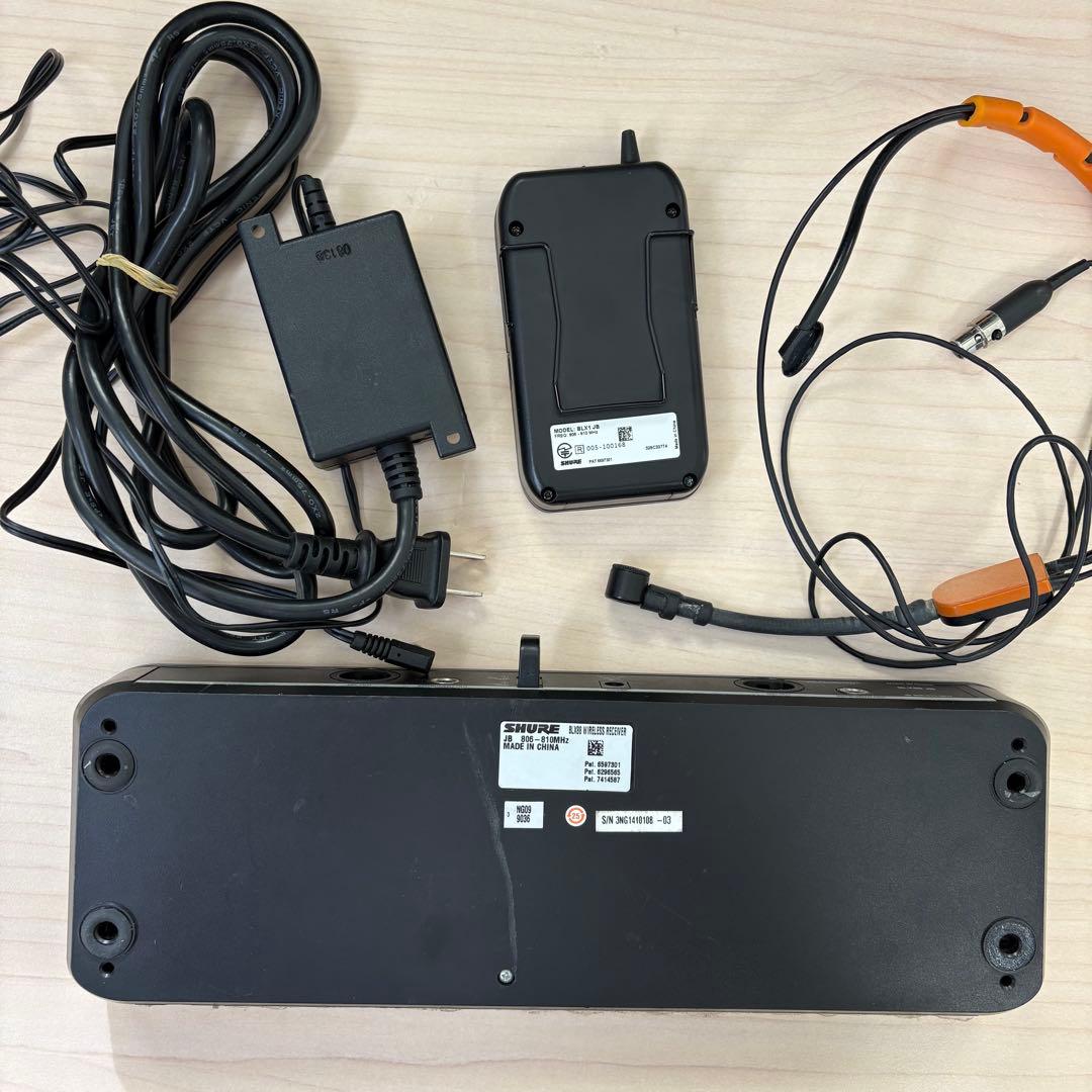 SHURE blx88 blx1 jbワイヤレスシステム 本体と付属品