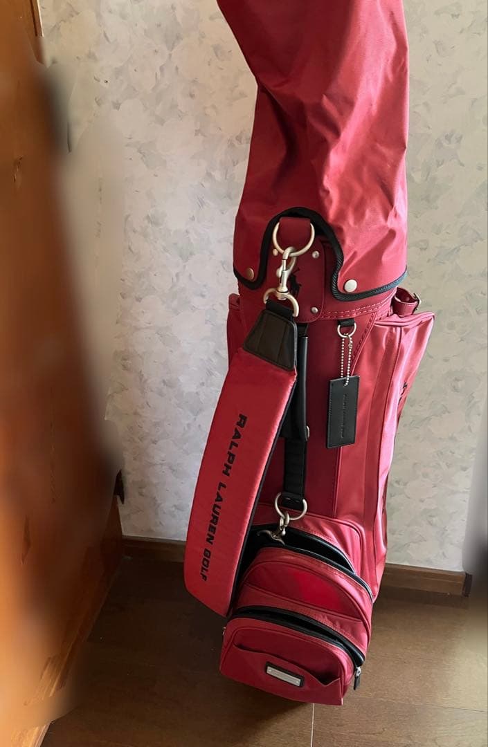 ラルフローレン　ゴルフバッグ　赤