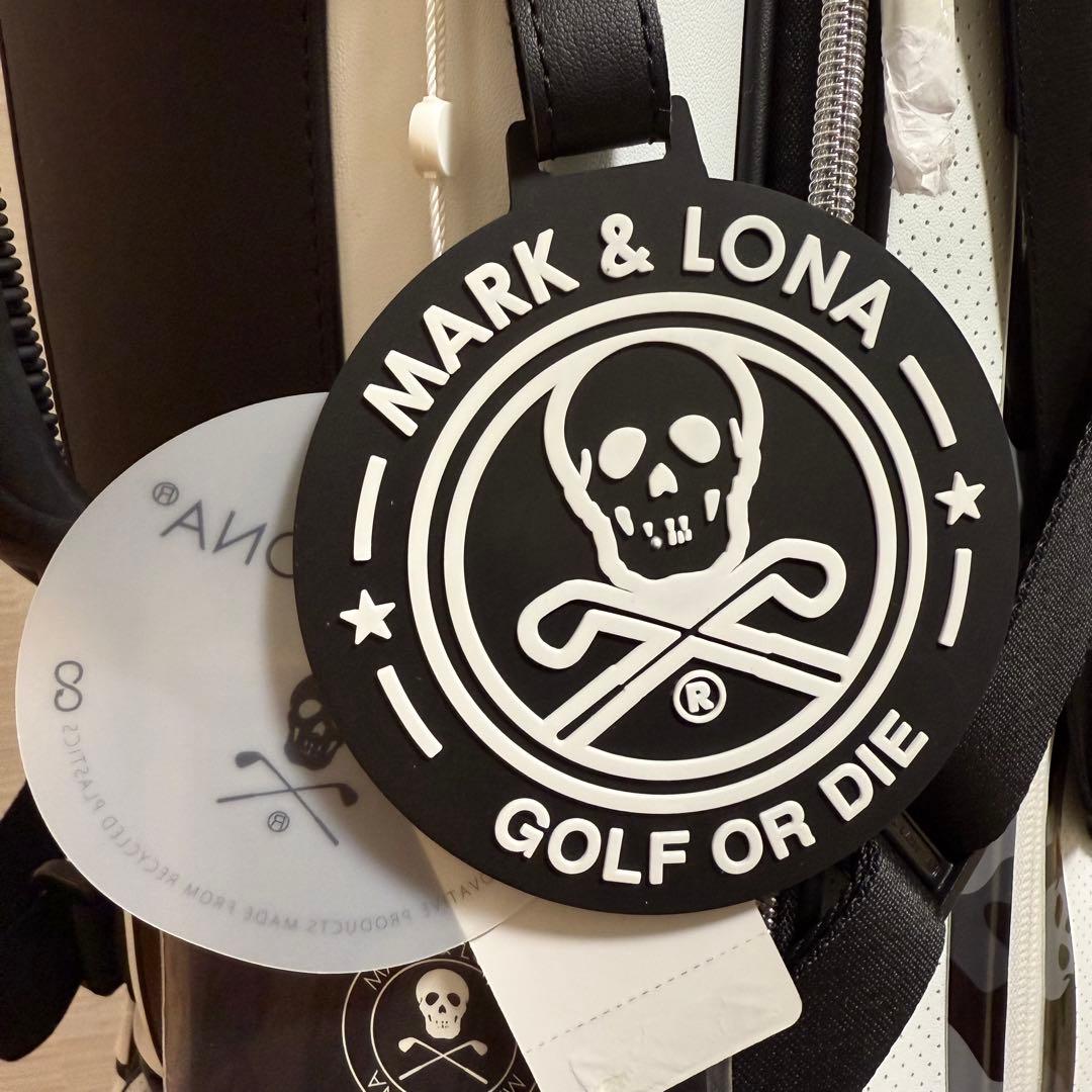 MARK & LONA ゴルフバッグ ホワイト　キャディ