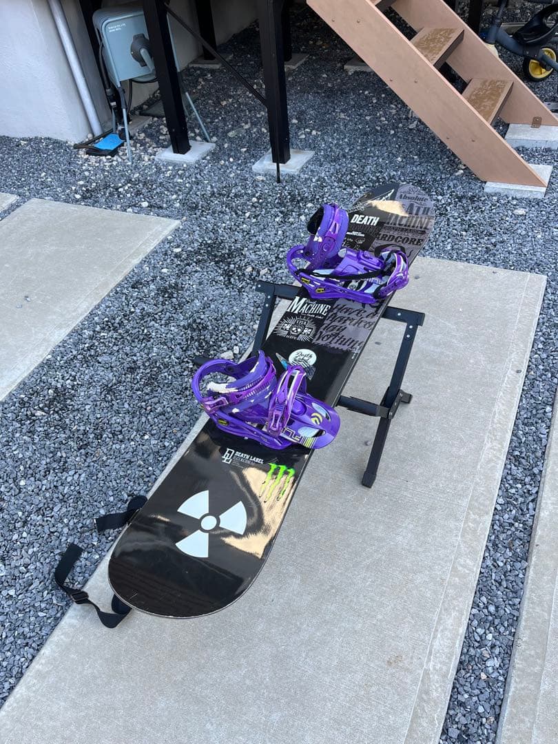 スノーボードセット　デスレーベル　デスマシーン153
