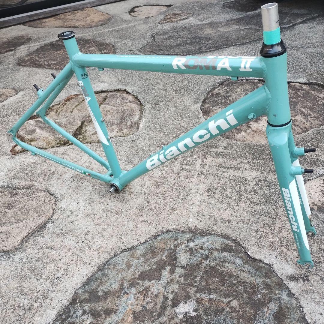 Bianchi ROMA II フレーム チェレステ ビアンキ カスタムベース