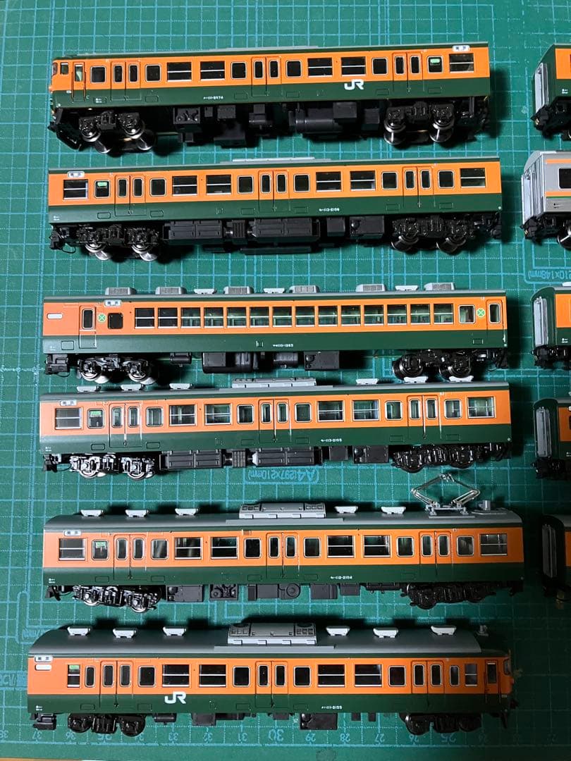 a*a様 KATO 113系湘南色11両 通電カプラー付 墨入れ 2024年ロッ