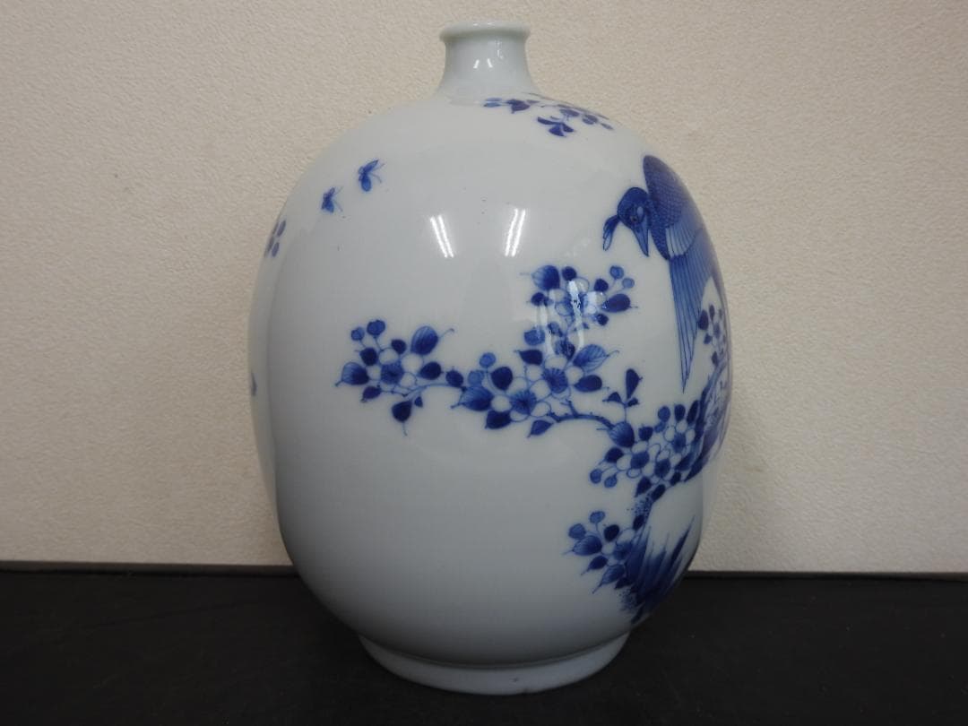 乳雀図徳利　保存箱　MA731