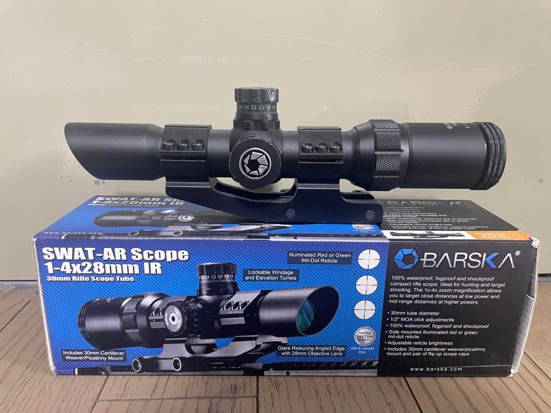 トイガン BARSKA SWAT-AR Scope 1-4x28mm IR