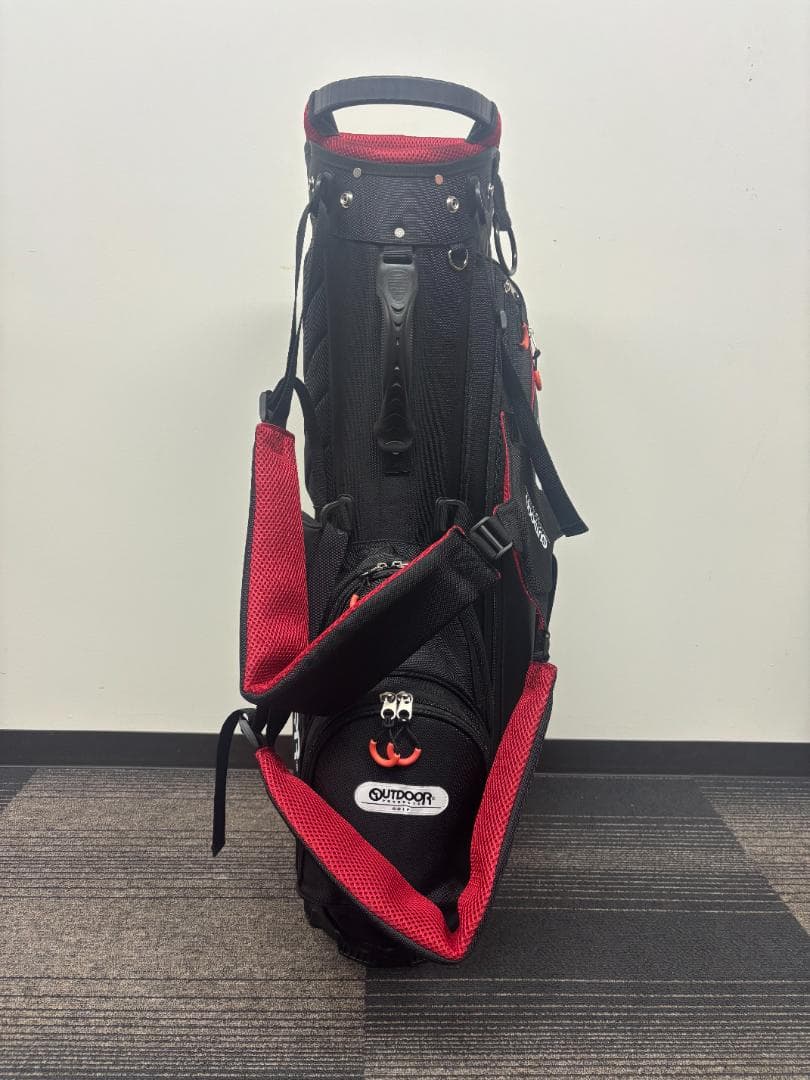 OUTDOOR PRODUCTS スタンド式キャディバッグ ブラック