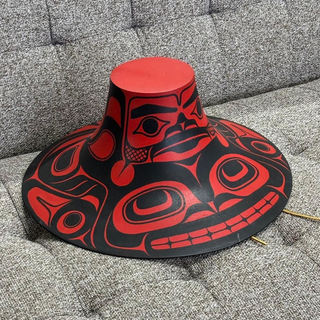お月 珍品 希少！ ネイティブハット 先住民 アート インテリアにも