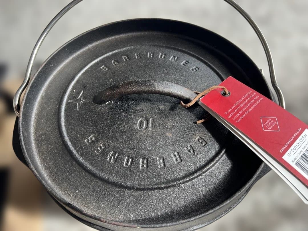 ベアボーンズ 10インチ　ダッチオーブン+スノーピーク リフター