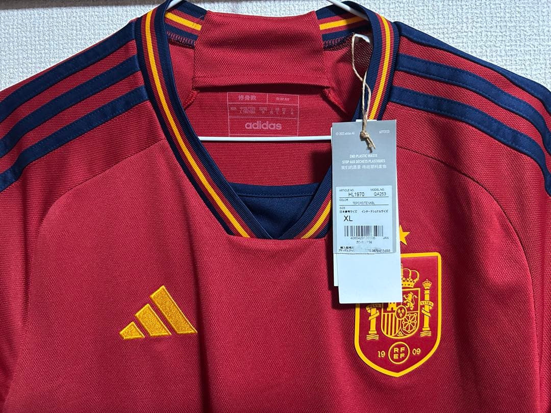 スペイン代表 2022 シャツ XL 未使用タグ付