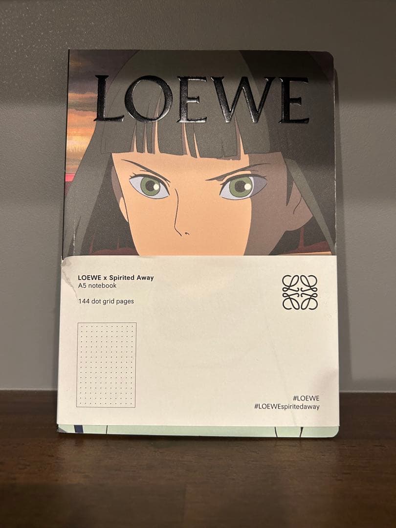 希少品LOEWE x Spirited Away千と千尋の神隠しA5ノート　ハク