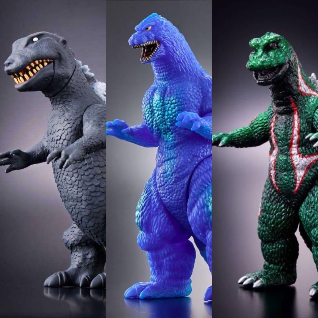 3体最安値　パルコ限定ムービーモンスターシリーズ雛形ゴジラ