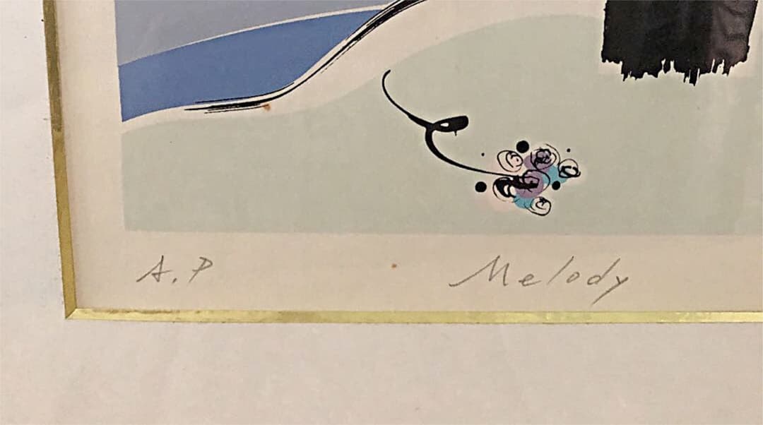 猫が素敵な版画　渡辺すすむ作　リトグラフ・シルクスクリーン版画