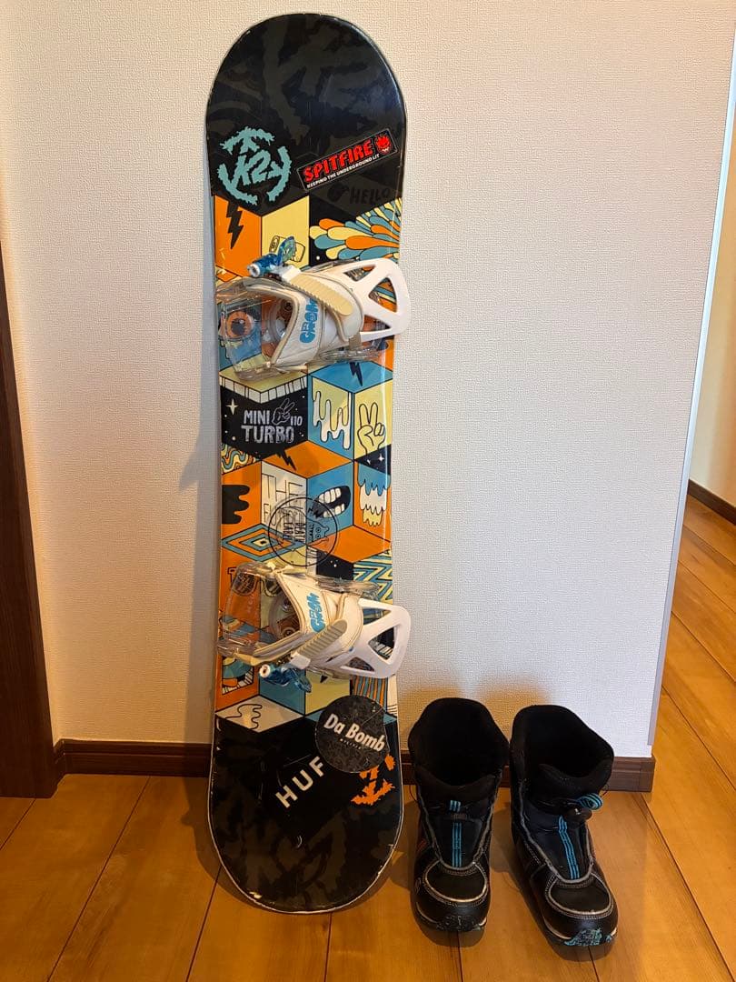 キッズ　スノーボード3点セット　K2 MINI TURBO 110