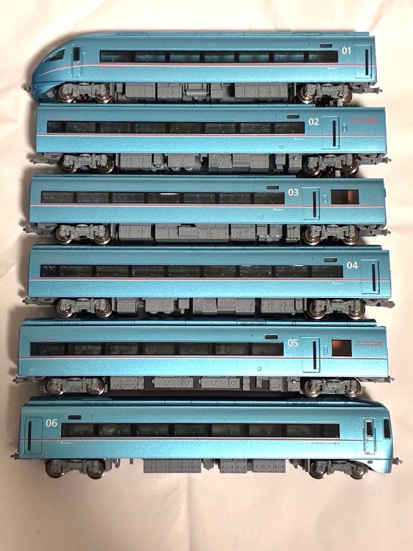 小田急60000形ロマンスカー6両　マイクロエース　ライト点灯動力動作確認済