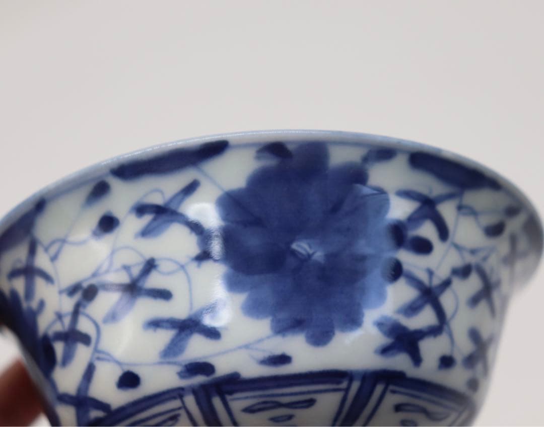 中国　新渡　染付茶碗6点①　送料込み0207